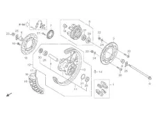 Eje rueda trasera Honda cb 500 1993 - 1997