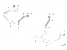 CUBRE MANETAS DERECHO Bmw  r 1200gs lc 2013 - 2018