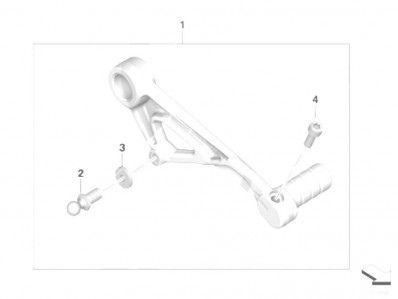 PALANCA DE CAMBIO AJUSTABLE Bmw  r 1200gs lc 2013 - 2018