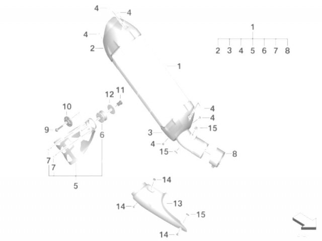 ABRAZADERA SILENCIOSO Bmw  r 1200gs lc 2013 - 2018