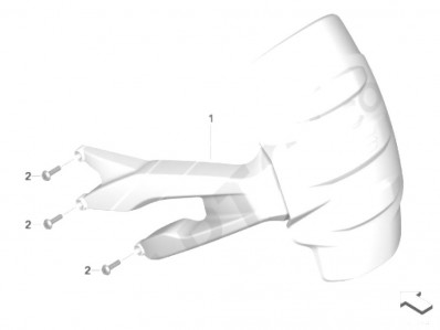 ALETA  GUARDABARROS TRASERO Bmw  r 1200gs lc 2013 - 2018