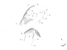 ALETA DELANTERA RUEDA Bmw  r 1200gs lc 2013 - 2018