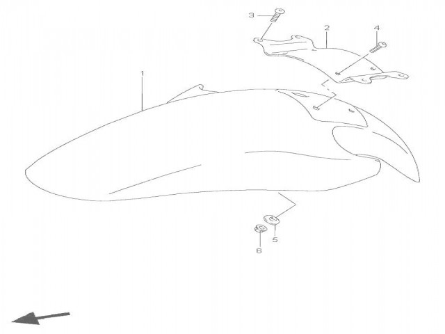 ALETA DELANTERA Suzuki Rf 600 1993-1995