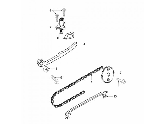TENSOR DE CADENA DE DISTRIBUCIÓN Peugeot Elyseo 125 2000-2007