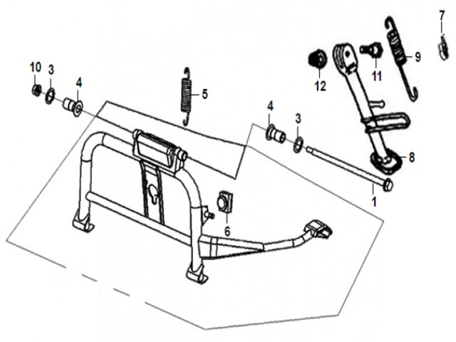 CABALLETE Sym Jet 14r 125 2016-2020