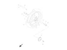 SOPORTE SENSOR ABS DELANTERO Yamaha Fjr 1300 2006-2008