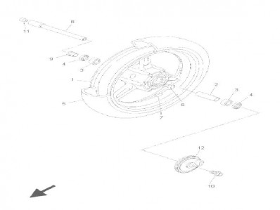 SOPORTE SENSOR ABS DELANTERO Yamaha Fjr 1300 2006-2008