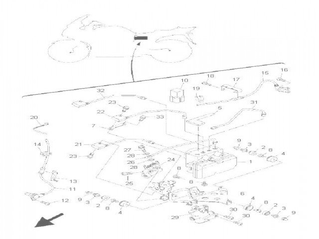 SENSOR ABS TRASERO Yamaha Fjr 1300 2006-2008