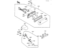 Piloto trasero KAWASAKI GPZ 500 1987-1993  moto