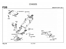 SOPORTE SUELO DERECHO Kymco Agility city 125 2007-2014