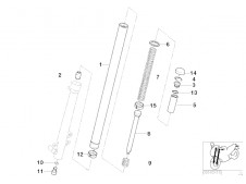 Barra completa derecha Bmw F800 st 800 cc 2006 - 2008