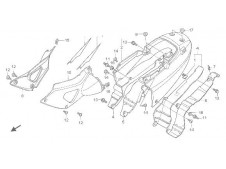 AISLANTE TERMICO SILENCIOSO DERECHO Honda Varadero xl 1000 v 2003 - 2