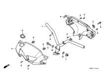 Embellecedor manillar trasero HONDA SFX 50 1995-2001 Recambio Ocasion