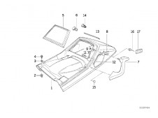 EMBELLECEDOR ASIDERO COLÍN IZQUIERDO Bmw K100 rs 16V  1000 1989 - 199