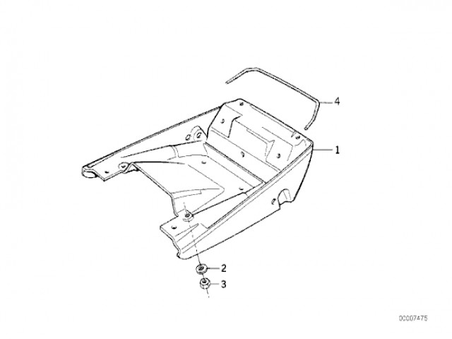 COLIN INFERIOR  Bmw k100 Base 2 1000 1987 - 1990  0521 