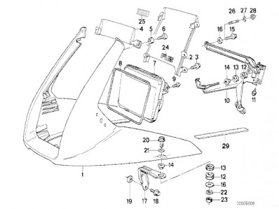 CUPULA Bmw k100 rs 8V 1000 cc 1983 - 1988