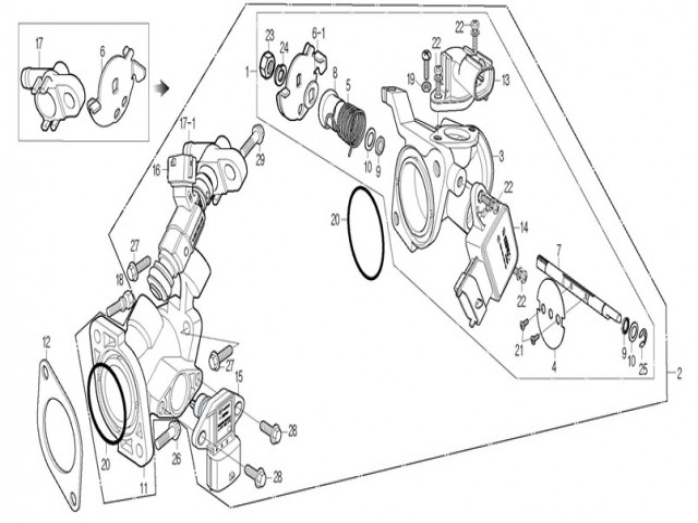 SENSOR MAP Daelim Roadwin 125 FI 125 2007 - 2011