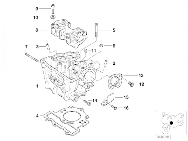 Toma de admisión Bmw F650 GS y F650 GS DAKAR 1999 - 2007