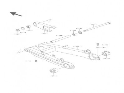 BASCULANTE Kawasaki Zephyr 550 1990-1992