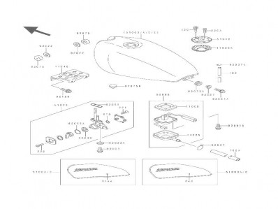 AFORADOR Kawasaki Zephyr 550 1990-1992
