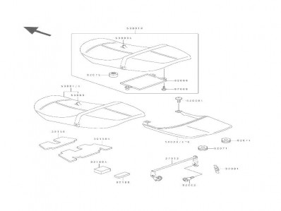COLIN Kawasaki Zephyr 550 1990-1992