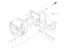 ALETA PORTA MATRÍCULA Suzuki Gn 250 1988-1993