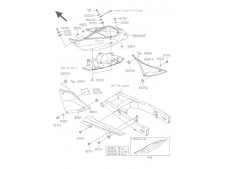 CACHA DERECHA Kawasaki Z 750 y z s 750 2004 - 2007