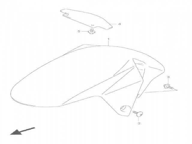 ALETA DELANTERA Suzuki Sv 1000 y 1000 s 2003 - 2008