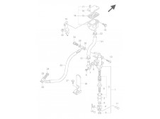 DEPÓSITO LIQUIDO BOMBA FRENO TRASERA Suzuki gsx 1000 r 2003 - 2004