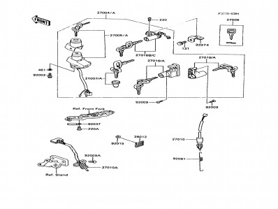 INTERRUPTOR PATA DE CABRA Kawasaki Gpz 600 1985-1989