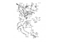 SOPORTE ESTRIBERA DELANTERO IZQUIERDO Kawasaki Gpz 600 1985-1989