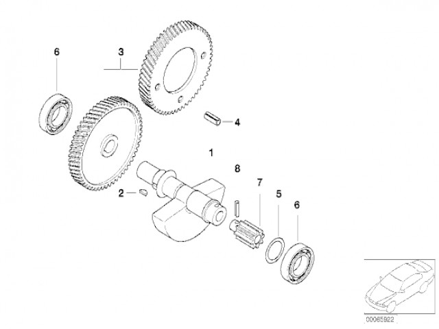 MOTOR EJE BALANCE Bmw F650 GS y F650 GS DAKAR 1999 - 2007