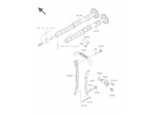 ARBOL DE LEVAS ADMISION Kawasaki Z 750 y z s 750 2004 - 2007