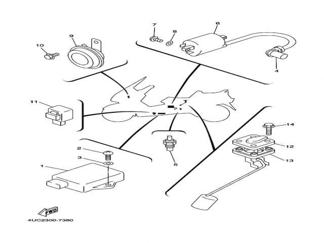 AFORADOR Yamaha Majesty 250 1996-1998