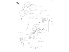 BANDEJA IZQUIERDA NAKED Kawasaki Z 750 y z s 750 2004 - 2007