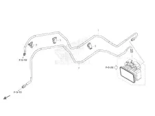 JUEGO LATIGUILLOS CENTRALES ABS Honda cb 500 x 2013 - 2018