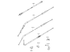CABLE ACELERADOR Kawasaki Zx10 1000 cc 1988 - 1990