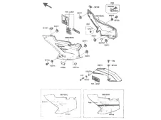 CACHA DERECHA Kawasaki Zx10 1000 cc 1988 - 1990