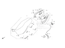 MECANISMO DE ASIENTO Honda Cb 500 x 2013 - 2018