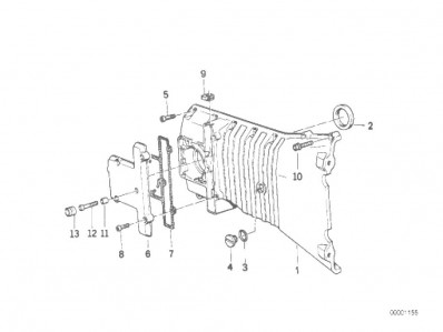TAPA CADENA DISTRIBUCION Bmw k100 Base 2 1000 1987 - 1990  0521 