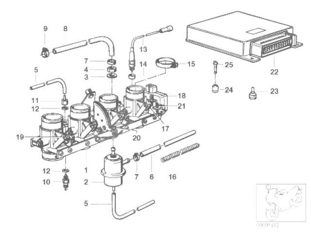 CDI INYECCIÓN Bmw k100 Base 2 1000 1987 - 1990  0521 