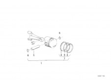 PISTON Bmw K100 rs 8V 1000 cc 1983 - 1988