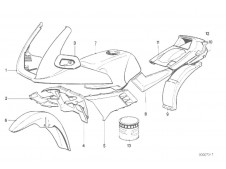 CACHA IZQUIERDA Bmw K100 rs 8V 1000 cc 1983 - 1988