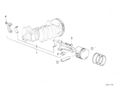 BIELA COMPLETA Bmw K100 rs 8V 1000 cc 1983 - 1988
