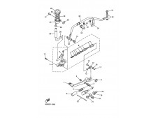 PEDAL FRENO TRASERO Yamaha R6 600 cc 1999 - 2000