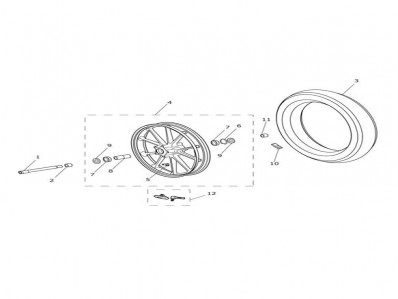 SENSOR PRESION RUEDA DELANTERA Triumph Tiger explorer 1200 2012 - 201