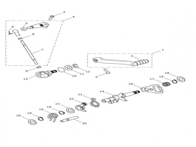 PALANCA DE CAMBIOS REENVIO Triumph Tiger explorer 1200 2012 - 2018