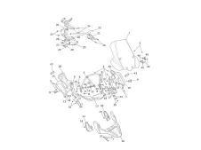 EMBELLECEDOR FRONTAL IZQUIERDO Triumph Tiger explorer 1200 2012 - 201