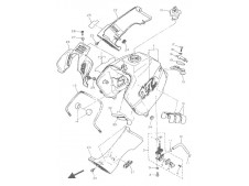 EMBELLECEDOR REJILLA DEPOSITO Yamaha Xt e 600 1990-1994