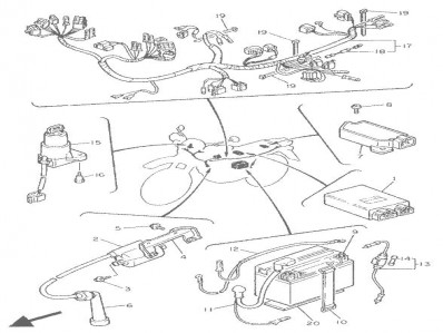 BOBINA ALTA Yamaha Xt e 600 1990-1994